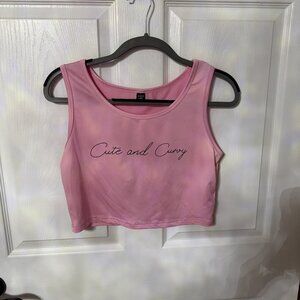 Shein Pink Crop Top